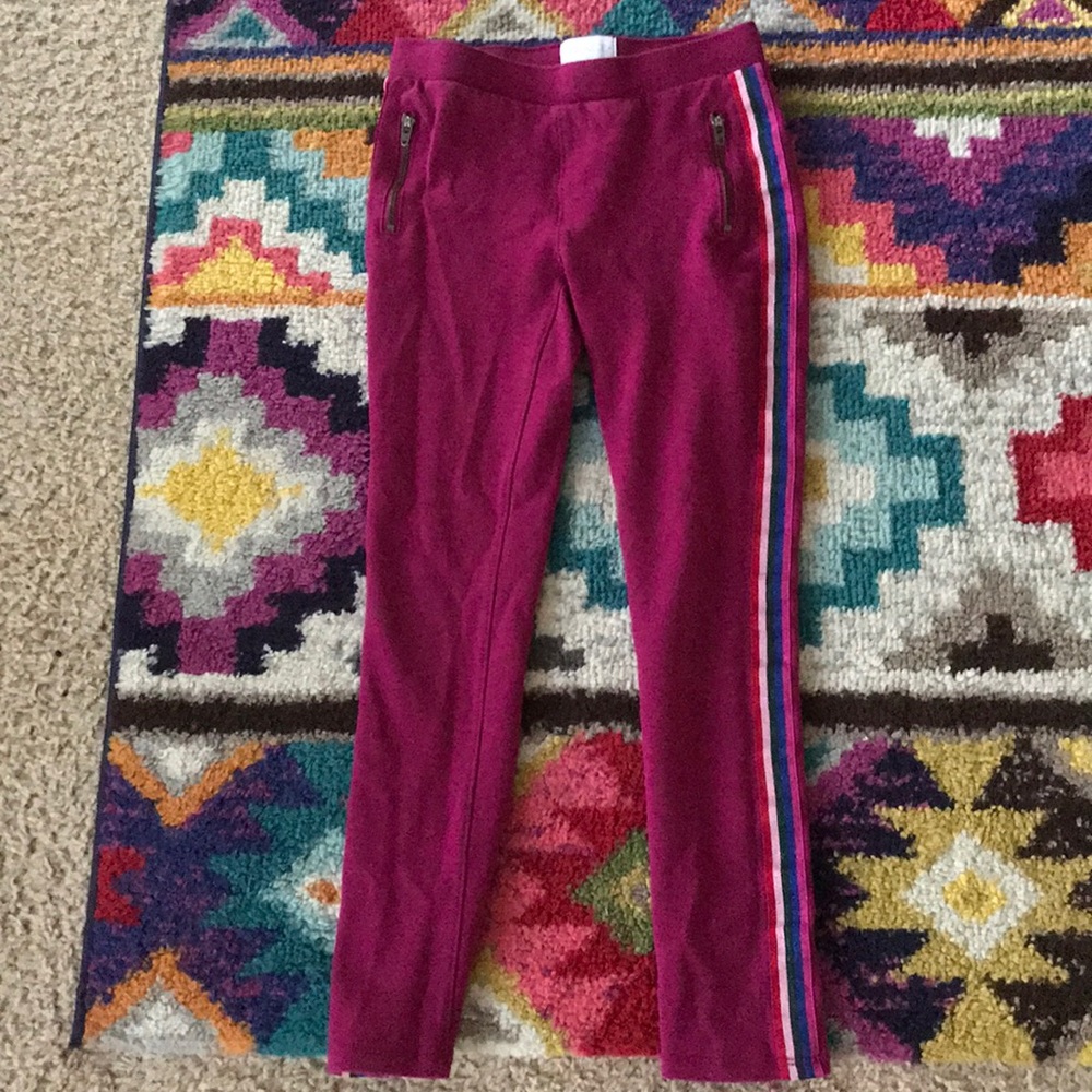 Dark magenta leggings